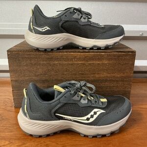 Saucony Women Aura TR Gray Trail Running Shoe S10862-202 Size 9.5